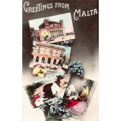 Rare collectable postcards of Malta. Vintage Postcards of Malta