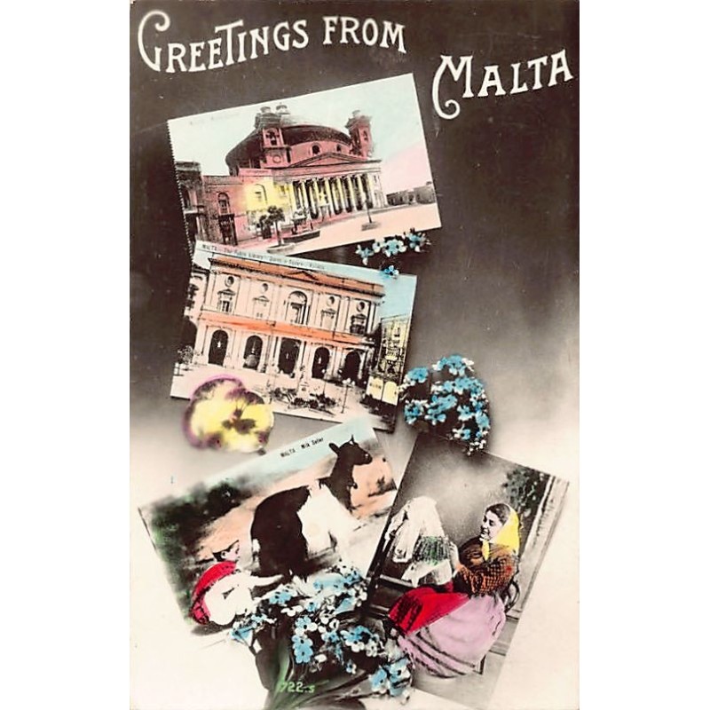 Rare collectable postcards of Malta. Vintage Postcards of Malta