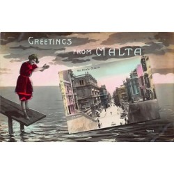 Rare collectable postcards of Malta. Vintage Postcards of Malta