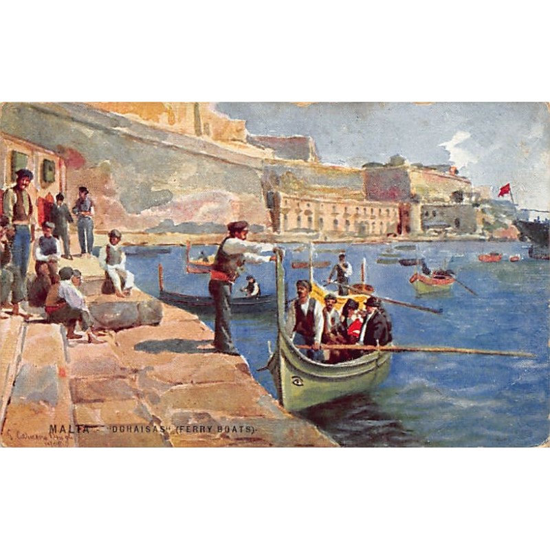 Rare collectable postcards of Malta. Vintage Postcards of Malta