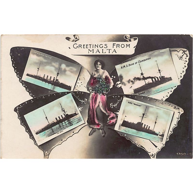 Rare collectable postcards of Malta. Vintage Postcards of Malta