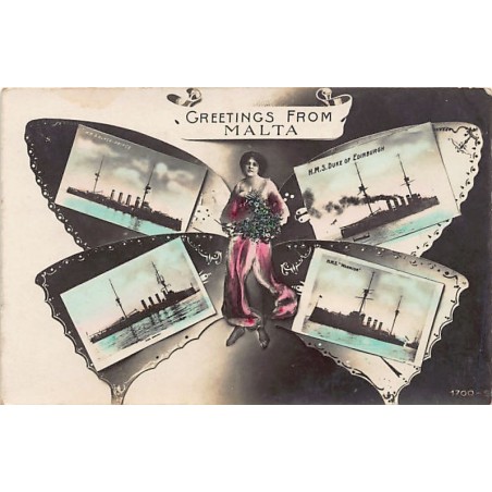 Rare collectable postcards of Malta. Vintage Postcards of Malta