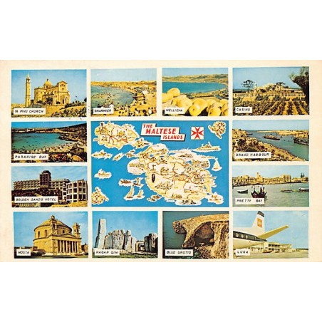 Rare collectable postcards of Malta. Vintage Postcards of Malta