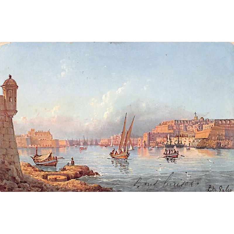 Rare collectable postcards of Malta. Vintage Postcards of Malta