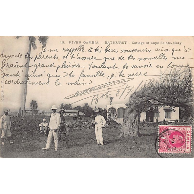 Rare collectable postcards of Gambia. Vintage Postcards of Gambia