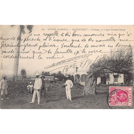 Rare collectable postcards of Gambia. Vintage Postcards of Gambia