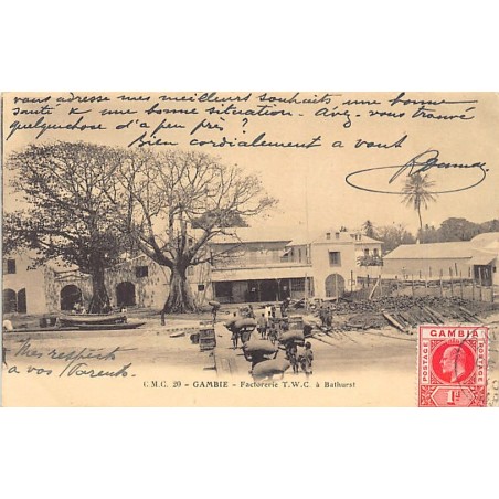 Rare collectable postcards of Gambia. Vintage Postcards of Gambia