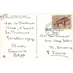 Rare collectable postcards of Laos. Vintage Postcards of Laos