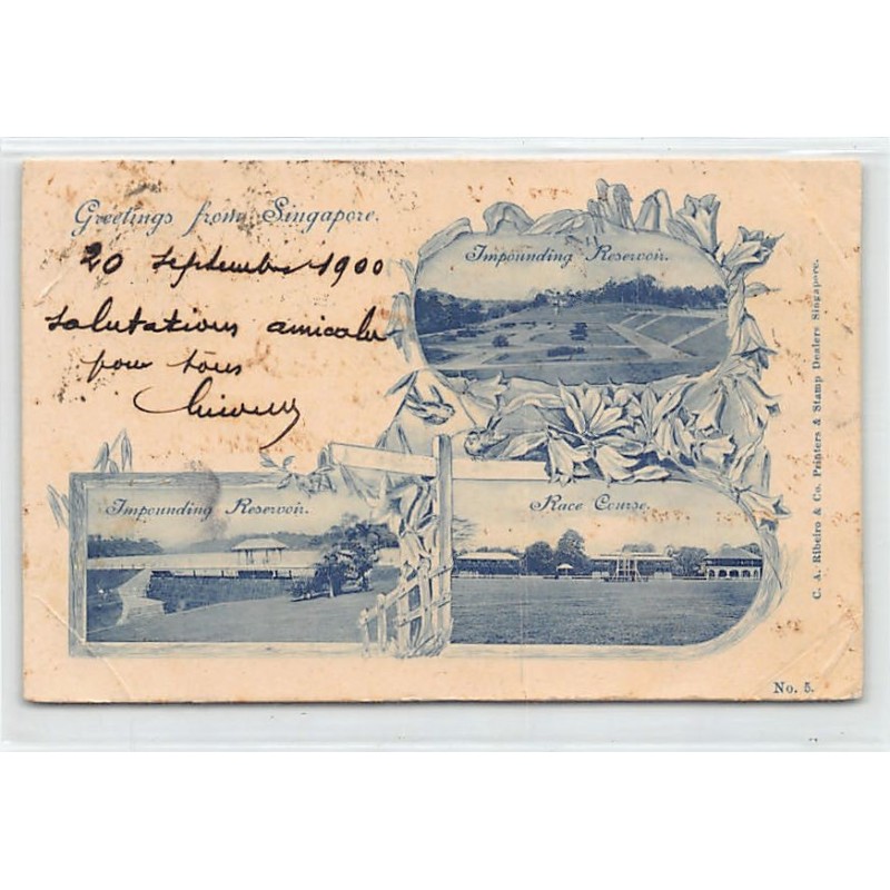 Rare collectable postcards of Singapore. Vintage Postcards of Singapore