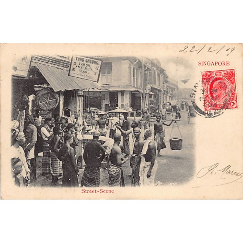 Rare collectable postcards of Singapore. Vintage Postcards of Singapore