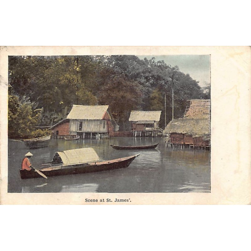 Rare collectable postcards of Singapore. Vintage Postcards of Singapore