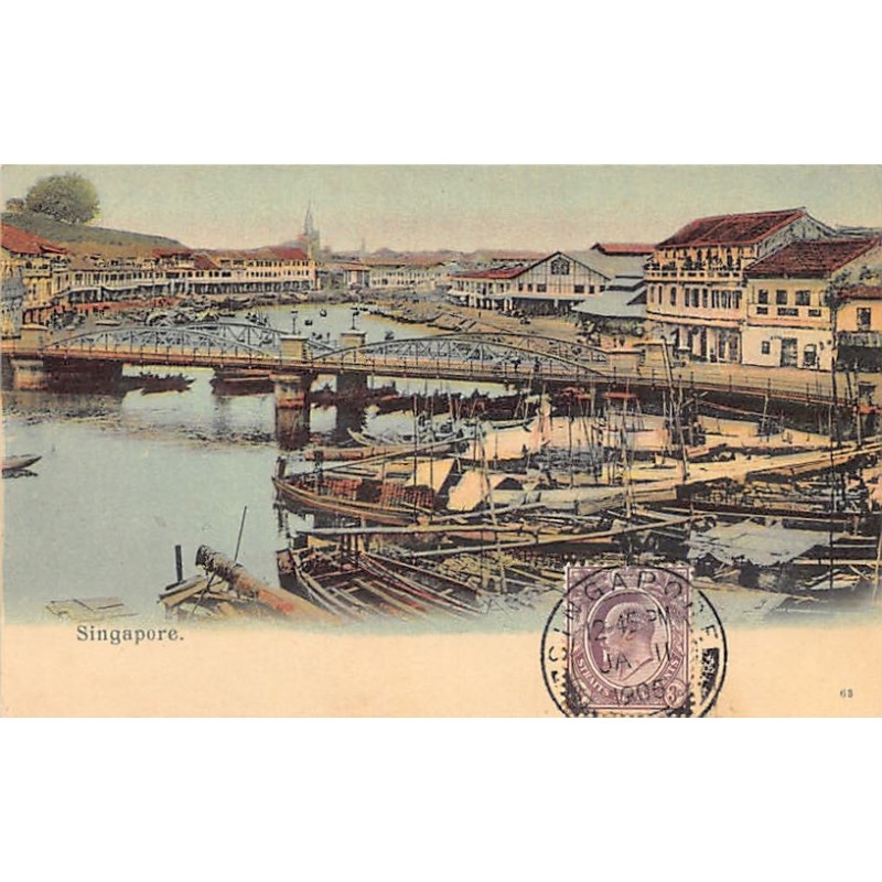 Rare collectable postcards of Singapore. Vintage Postcards of Singapore