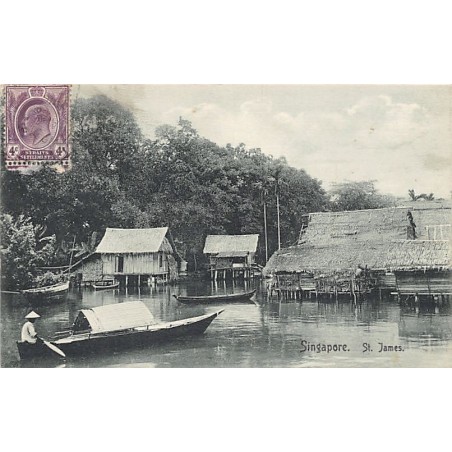 Rare collectable postcards of Singapore. Vintage Postcards of Singapore