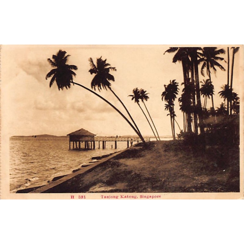 Rare collectable postcards of Singapore. Vintage Postcards of Singapore