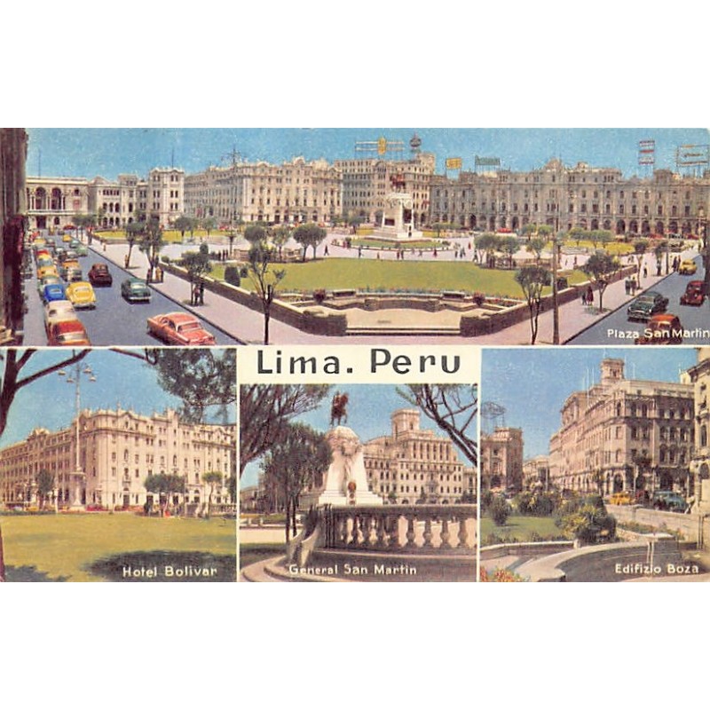 Rare collectable postcards of Peru. Vintage Postcards of Peru