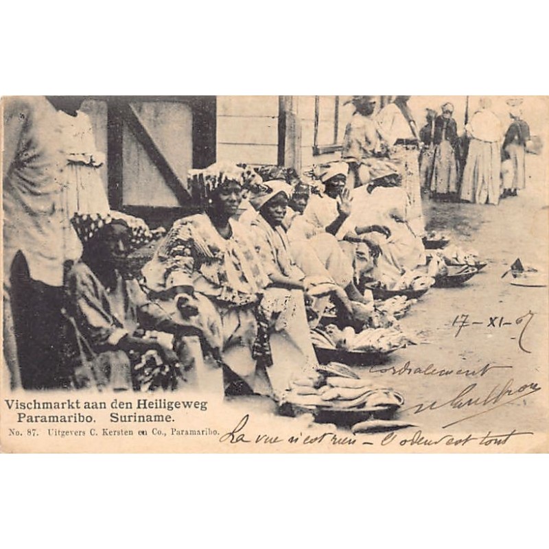 Rare collectable postcards of Surinam. Vintage Postcards of Surinam