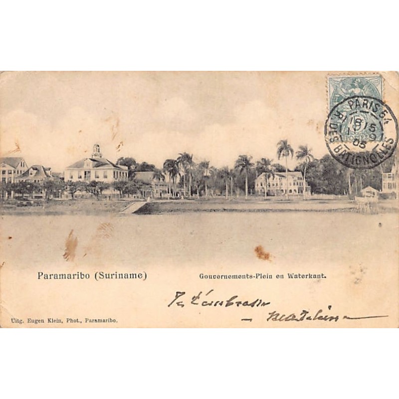 Rare collectable postcards of Surinam. Vintage Postcards of Surinam