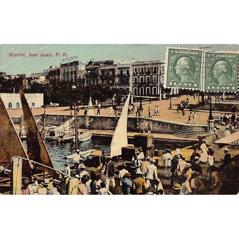 Rare collectable postcards of Puerto Rico. Vintage Postcards of Puerto Rico