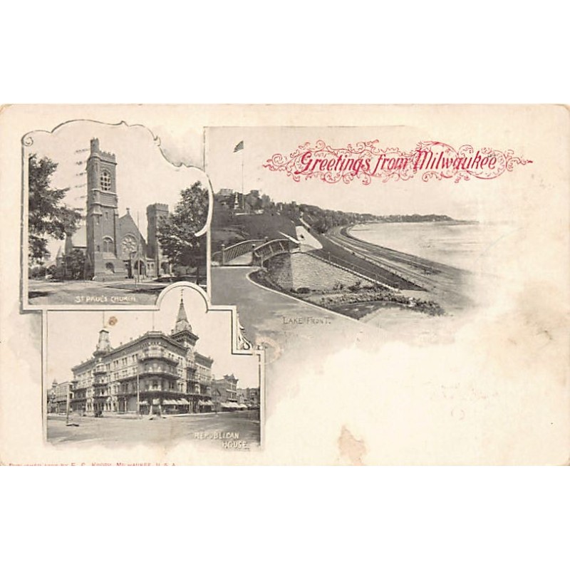 Rare collectable postcards of United States. Vintage Postcards of United States