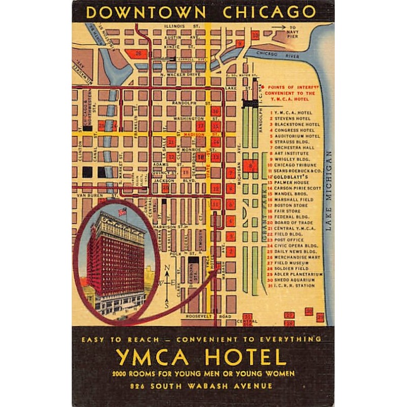 Rare collectable postcards of United States. Vintage Postcards of United States