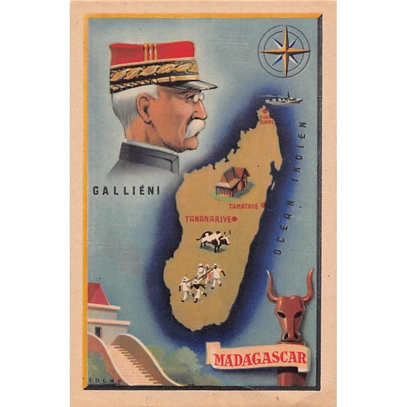 Rare collectable postcards of Madagascar. Vintage Postcards of Madagascar