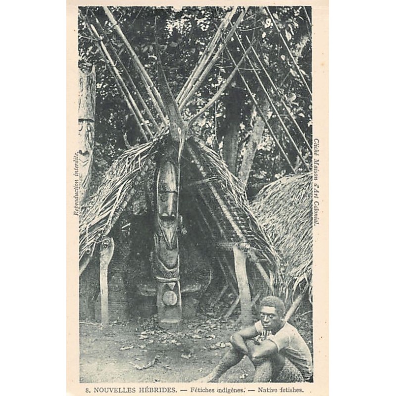 Rare collectable postcards of Vanuatu (New Hebrides). Vintage Postcards of Vanuatu (New Hebrides)