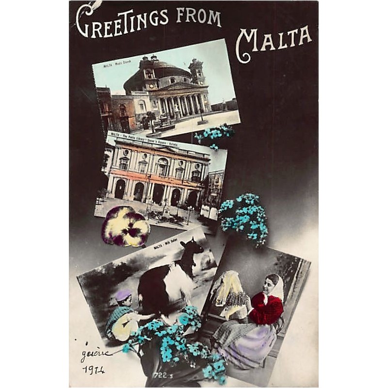 Rare collectable postcards of MALTA. Vintage Postcards of MALTA