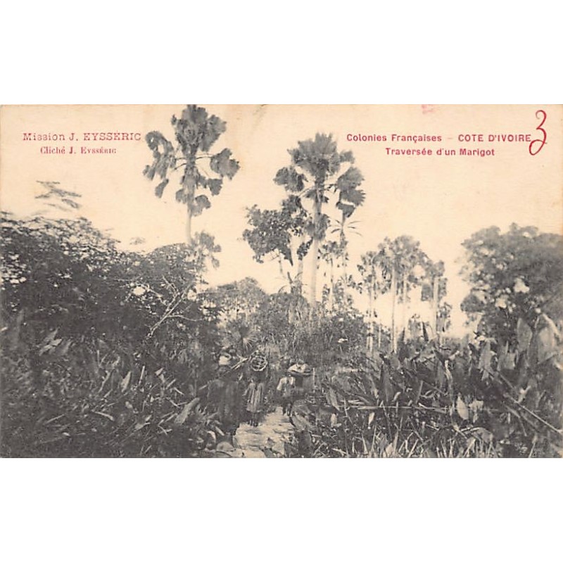 Rare collectable postcards of Ivory Coast - Côte d'Ivoire. Vintage Postcards of Ivory Coast - Côte d'Ivoire