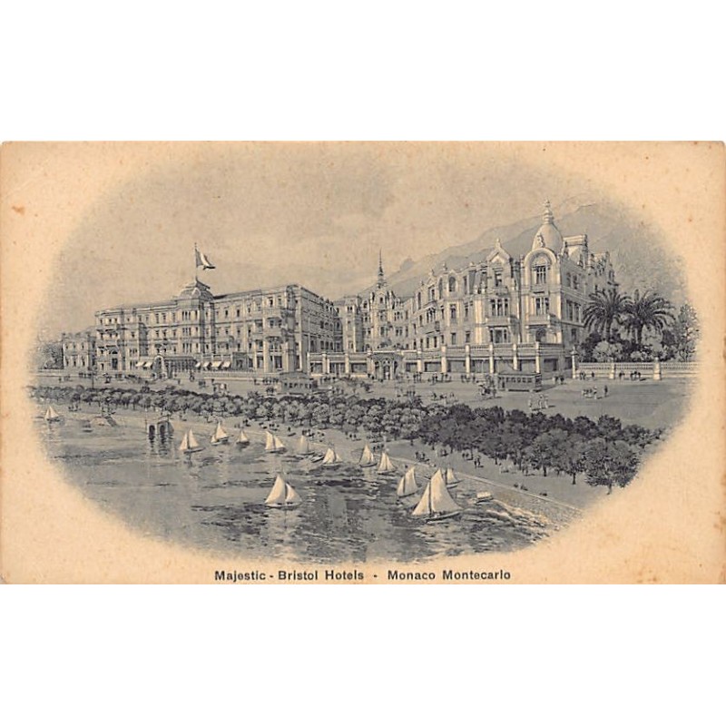 Rare collectable postcards of Monaco. Vintage Postcards of Monaco