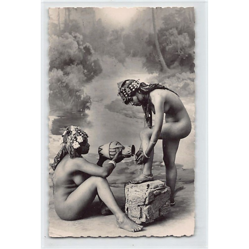 Rare collectable postcards of ETHNIC NUDE. Vintage Postcards of ETHNIC NUDE