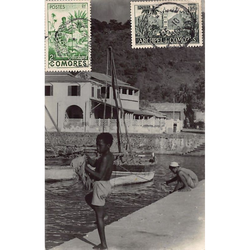 Rare collectable postcards of Comoros. Vintage Postcards of Comoros
