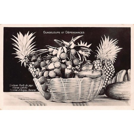 Rare collectable postcards of Guadeloupe. Vintage Postcards of Guadeloupe