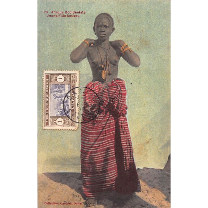 Rare collectable postcards of ETHNIC NUDE. Vintage Postcards of ETHNIC NUDE