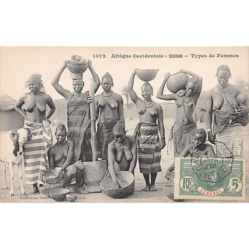 Rare collectable postcards of ETHNIC NUDE. Vintage Postcards of ETHNIC NUDE