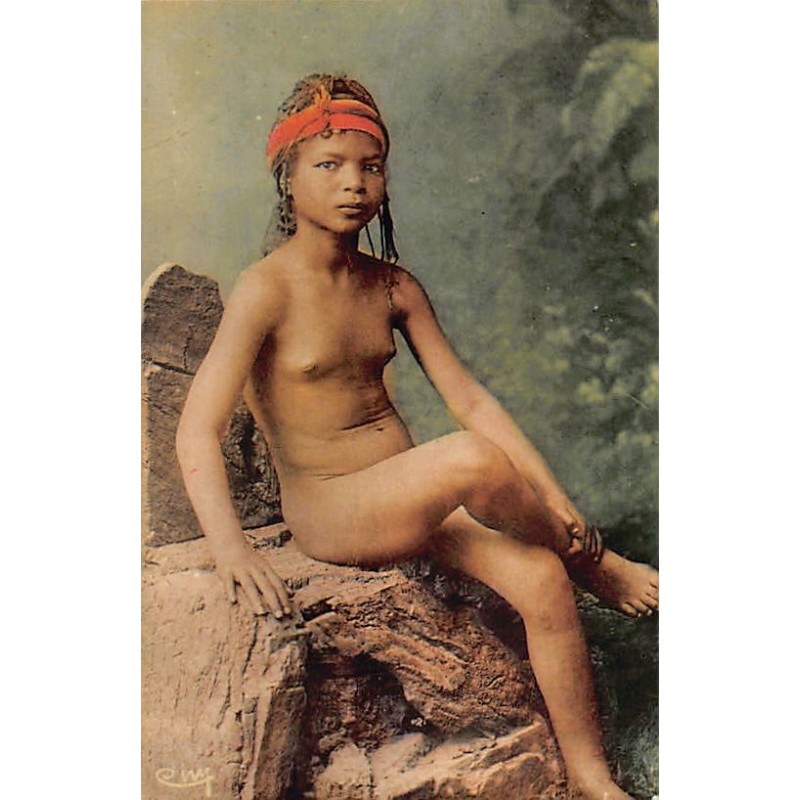 Rare collectable postcards of ETHNIC NUDE. Vintage Postcards of ETHNIC NUDE