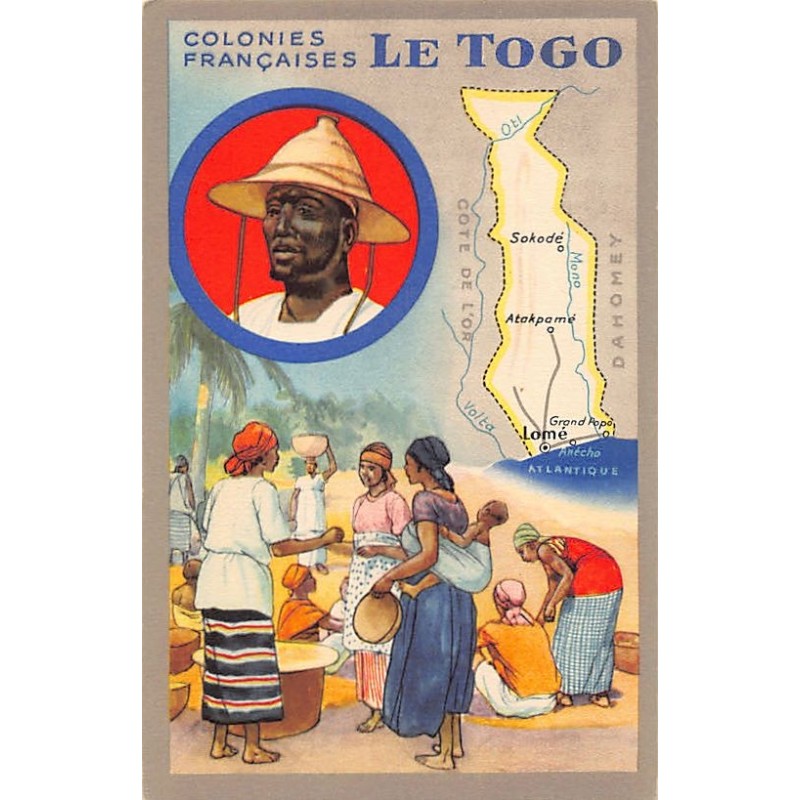 Rare collectable postcards of Togo. Vintage Postcards of Togo
