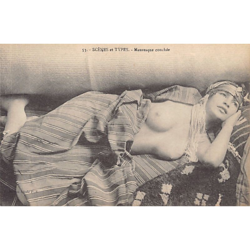 Rare collectable postcards of ETHNIC NUDE. Vintage Postcards of ETHNIC NUDE