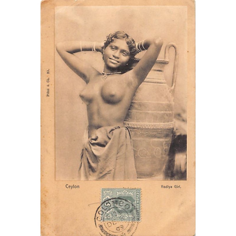 Rare collectable postcards of ETHNIC NUDE. Vintage Postcards of ETHNIC NUDE