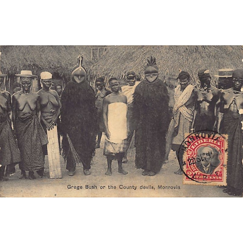 Rare collectable postcards of Liberia. Vintage Postcards of Liberia