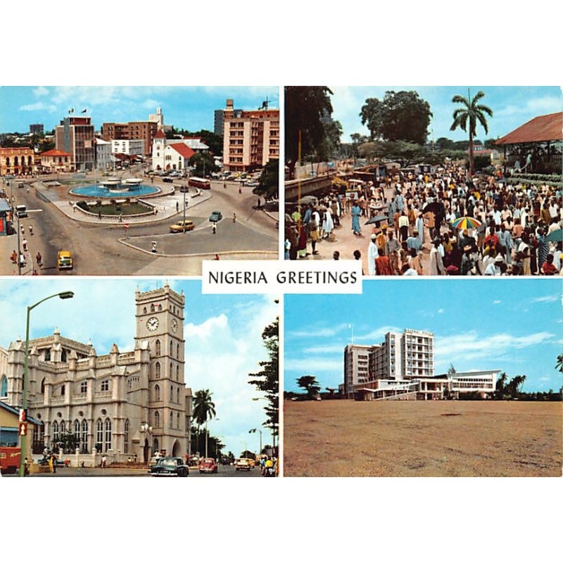 Rare collectable postcards of Nigeria. Vintage Postcards of Nigeria