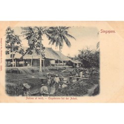 Rare collectable postcards of Singapore. Vintage Postcards of Singapore
