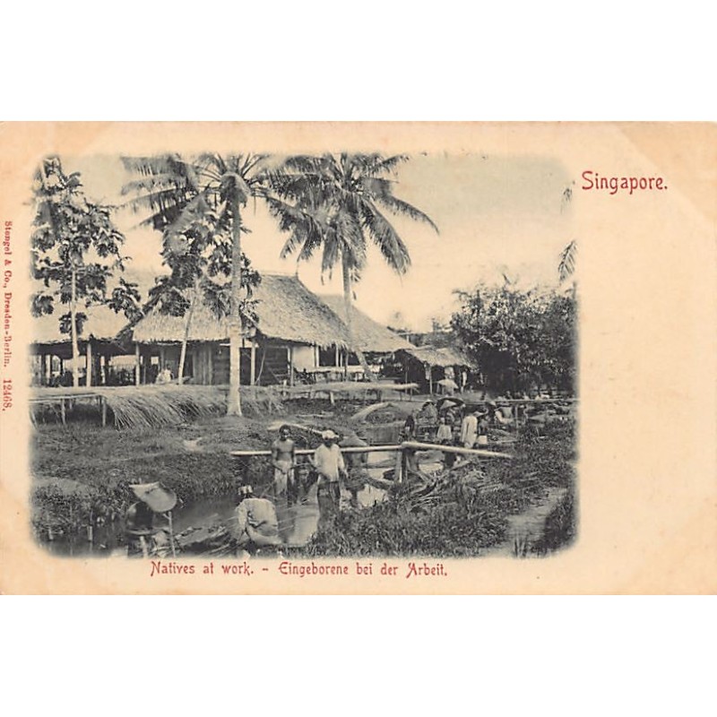 Rare collectable postcards of Singapore. Vintage Postcards of Singapore