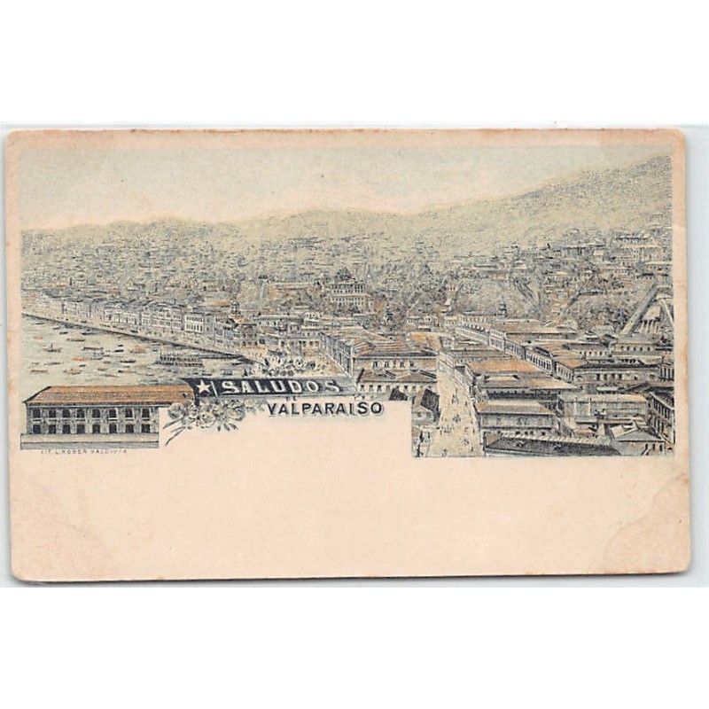 Rare collectable postcards of Chile. Vintage Postcards of Chile