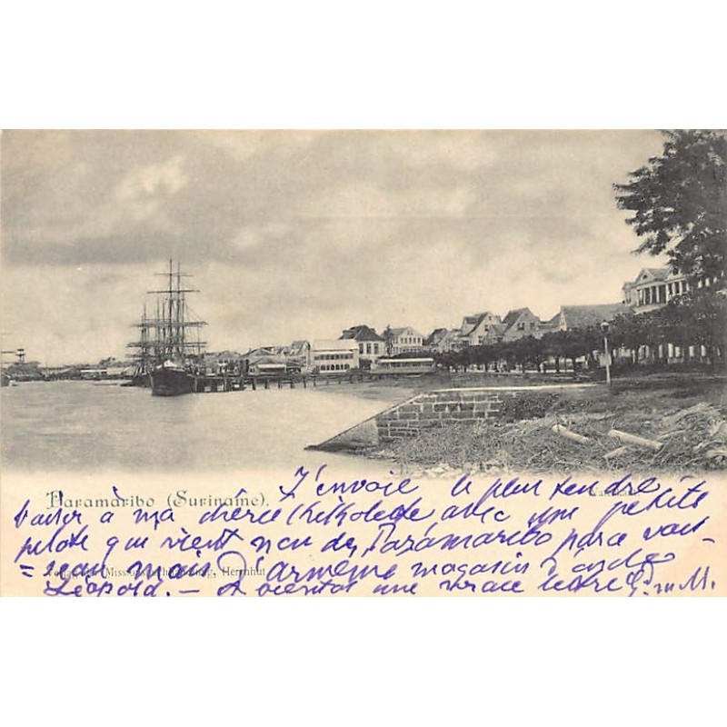 Rare collectable postcards of Surinam. Vintage Postcards of Surinam