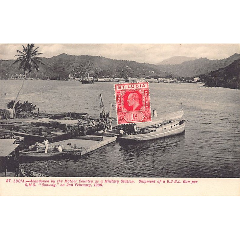 Rare collectable postcards of Saint Lucia. Vintage Postcards of Saint Lucia