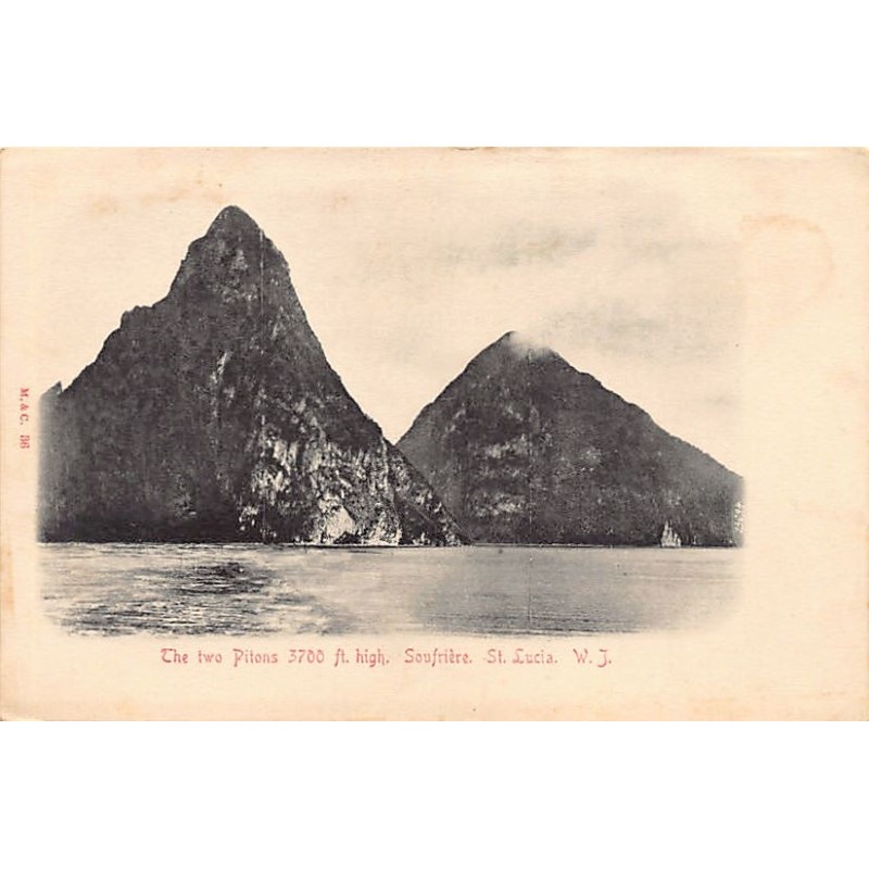 Rare collectable postcards of Saint Lucia. Vintage Postcards of Saint Lucia
