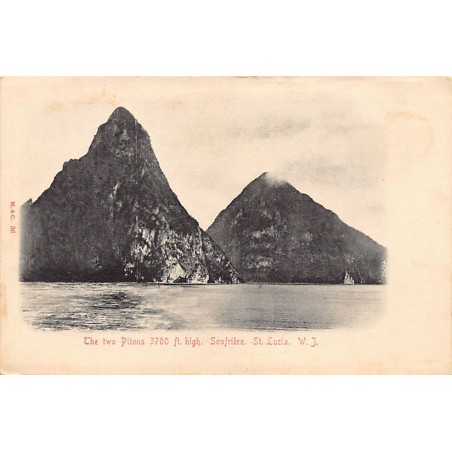 Rare collectable postcards of Saint Lucia. Vintage Postcards of Saint Lucia