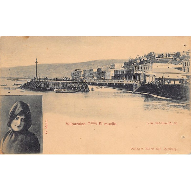 Rare collectable postcards of Chile. Vintage Postcards of Chile