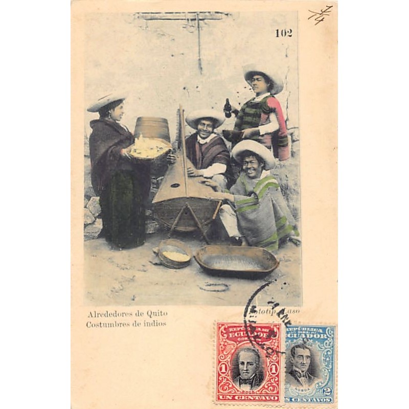 Rare collectable postcards of Ecuador. Vintage Postcards of Ecuador