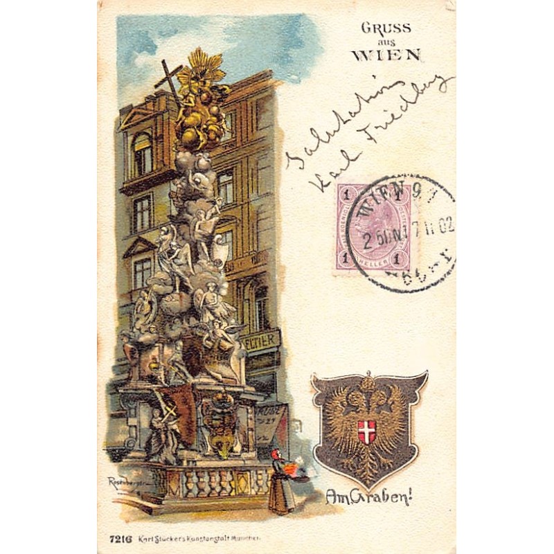 Rare collectable postcards of Austria. Vintage Postcards of Austria